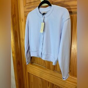NWT Light Blue Button-Up Cardigan sweatshirt!